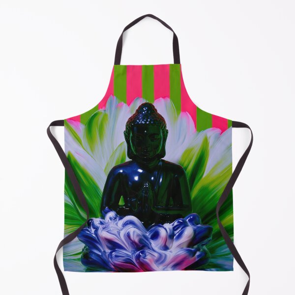 Item preview, Neon Lotus Buddha In Meditation designed and sold by bubblegoth.