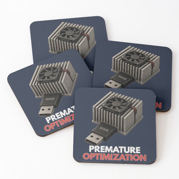 Item preview, Premature Optimization – 16MB USB with Giant Cooling Fan Programmer Humor designed and sold by PXEpic.