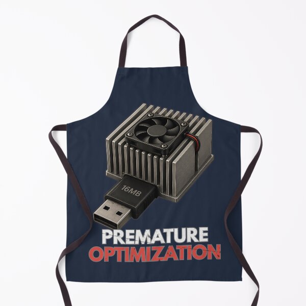 Item preview, Premature Optimization – 16MB USB with Giant Cooling Fan Programmer Humor designed and sold by PXEpic.