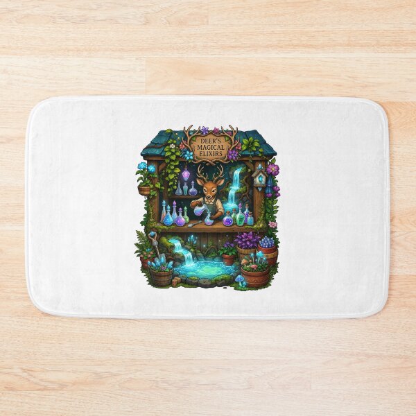 Item preview, Deer's Magical Elixirs | Enchanted Forest Potion Shop | Fantasy Alchemist | Cottagecore Woodland Magic designed and sold by MrDev.