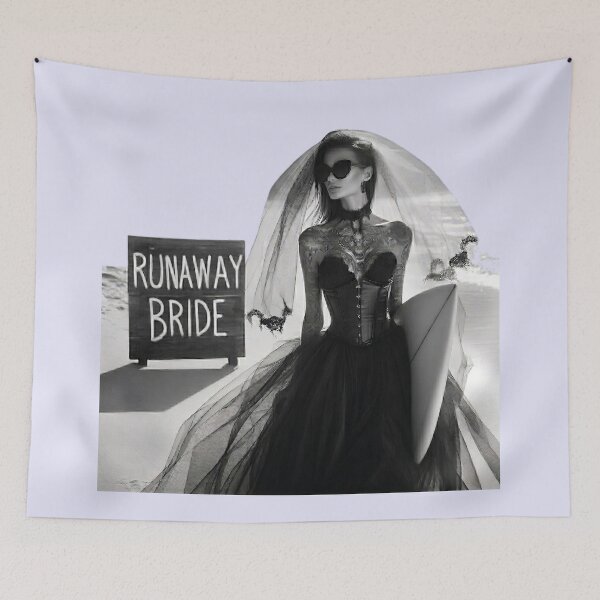 Item preview, Gothic Bachelorette Party Bride Signboard designed and sold by Voodoo Store Paranormal Collections.