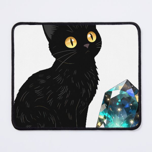 Item preview, Black Cat Labradorite Crystal designed and sold by IllumeInk.