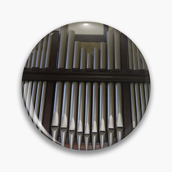 Item preview, Pipe Organ Vintage Church Architecture Photograph designed and sold by pinkal.