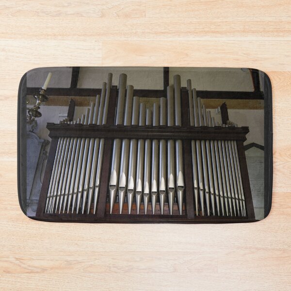 Item preview, Pipe Organ Vintage Church Architecture Photograph designed and sold by pinkal.
