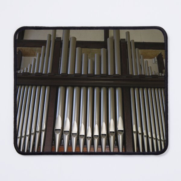 Item preview, Pipe Organ Vintage Church Architecture Photograph designed and sold by pinkal.