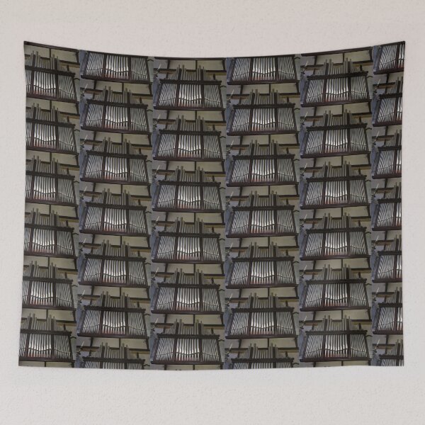 Item preview, Pipe Organ Vintage Church Architecture Photograph designed and sold by pinkal.