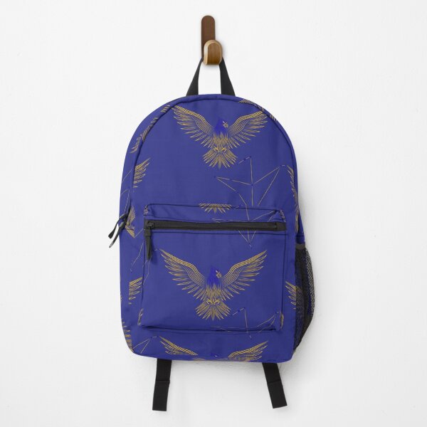 Item preview, Aquila Eagle Constellation Blue Yellow Minimalist Line Art designed and sold by JAMerArc.