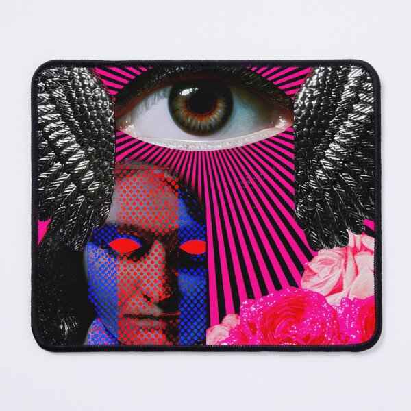 Item preview, Surreal Winged Eye With Neon Roses designed and sold by bubblegoth.