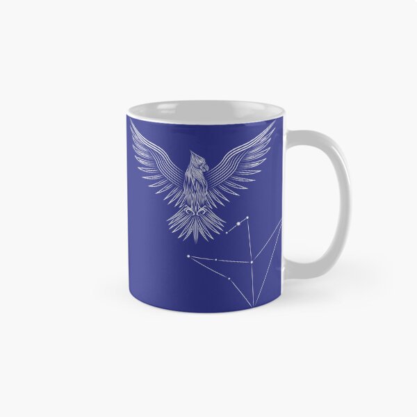 Item preview, Aquila Eagle Constellation White Minimalist Line Art designed and sold by JAMerArc.