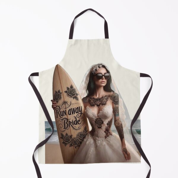 Item preview, Gothic Party Bride Wood Surfboard designed and sold by Voodoo Store Paranormal Collections.