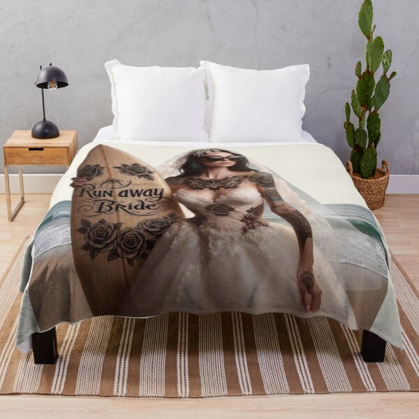 Item preview, Gothic Party Bride Wood Surfboard designed and sold by Voodoo Store Paranormal Collections.