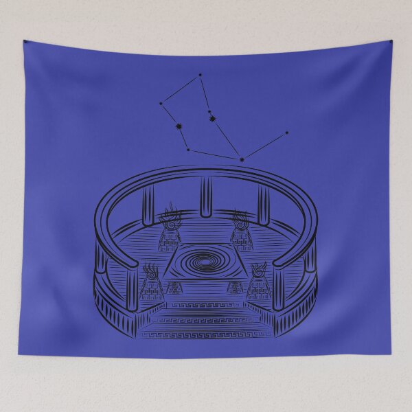 Item preview, Ara Constellation Black Sacred Altar Line Art designed and sold by JAMerArc.