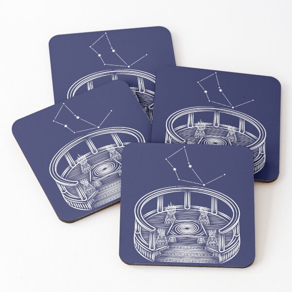 Item preview, Ara Constellation White Sacred Altar Line Art designed and sold by JAMerArc.