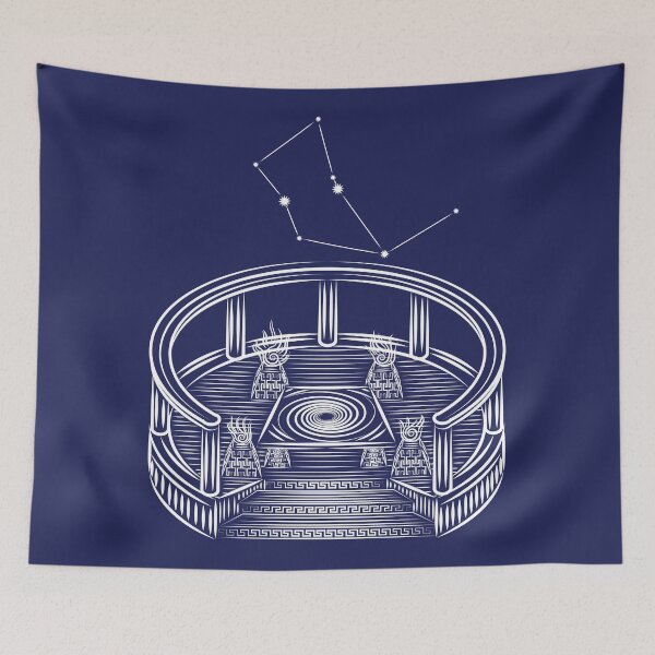 Item preview, Ara Constellation White Sacred Altar Line Art designed and sold by JAMerArc.