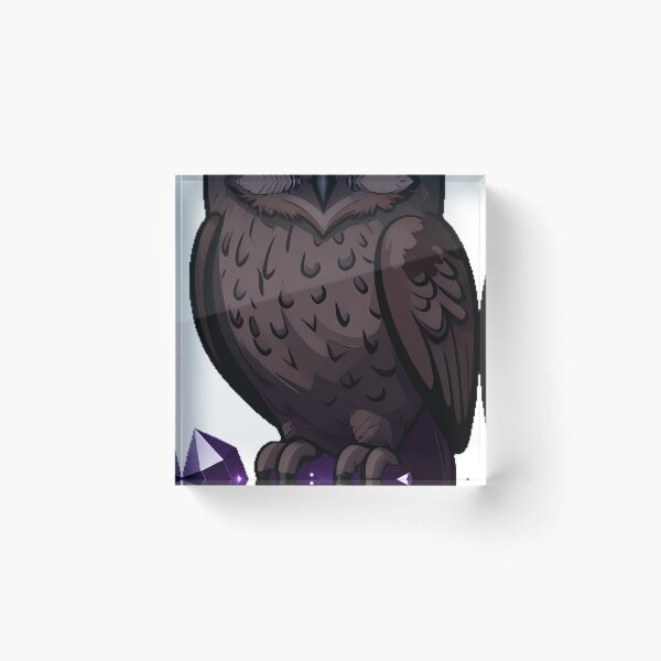 Item preview, Owl Amethyst Crystal designed and sold by IllumeInk.