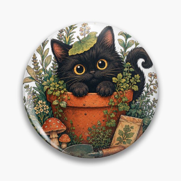 Item preview, Midnight Garden Cat designed and sold by madkeenoff.