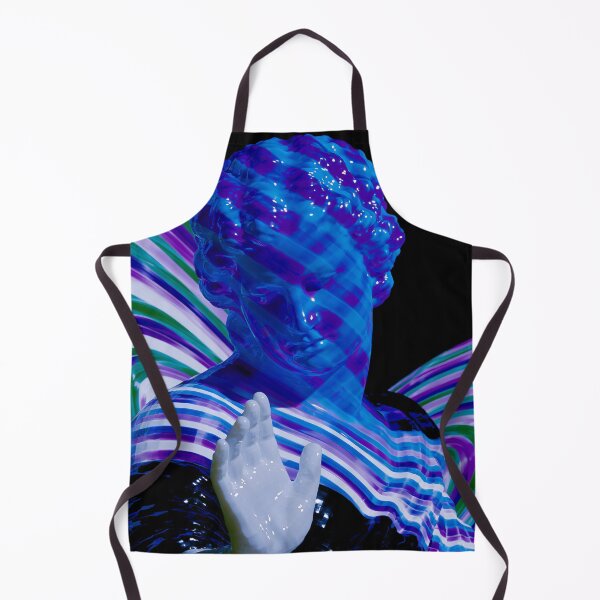 Item preview, Blue Vaporwave Statue With Glowing Blindfold designed and sold by bubblegoth.