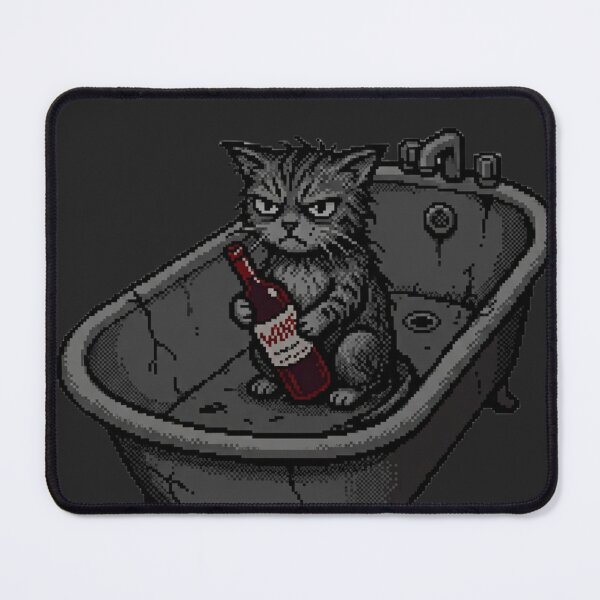 Item preview, I Have Made a Terrible Decision Grumpy Cat Pixel Art designed and sold by Arobinoz.