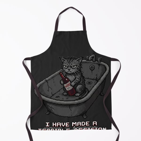Item preview, I Have Made a Terrible Decision Grumpy Cat Pixel Art designed and sold by Arobinoz.