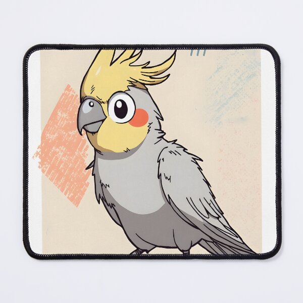 Item preview, Cute Cockatiel Sticker | Kawaii Cockatiel Bird Illustration | Pet Parrot Art designed and sold by dreamz-world.