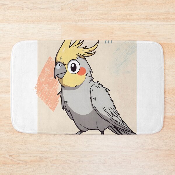 Item preview, Cute Cockatiel Sticker | Kawaii Cockatiel Bird Illustration | Pet Parrot Art designed and sold by dreamz-world.