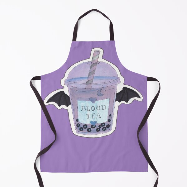 Item preview, Blood Tea Bat Wing Boba — Pastel Goth Creepy Cute Bubble Tea Art designed and sold by Darkfully-Done.