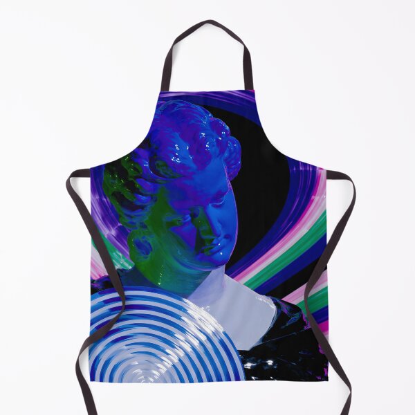 Item preview, Hypnotic Vaporwave Statue in Neon Spirals designed and sold by bubblegoth.