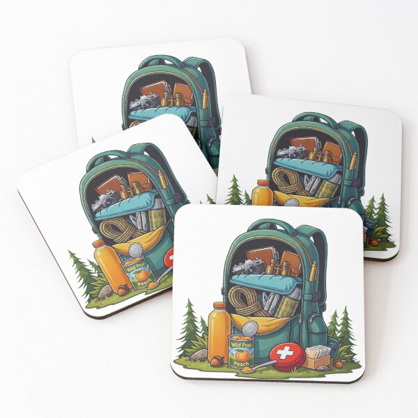 Item preview, Adventure Backpack Camping Illustration designed and sold by GabeMountainArt.