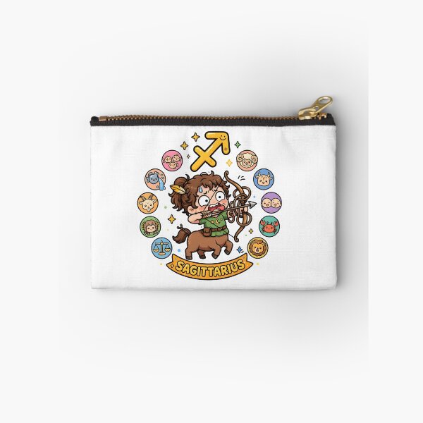 Item preview, Funny Nervous Sagittarius Cartoon Archer designed and sold by Zodiac Celestial Art.