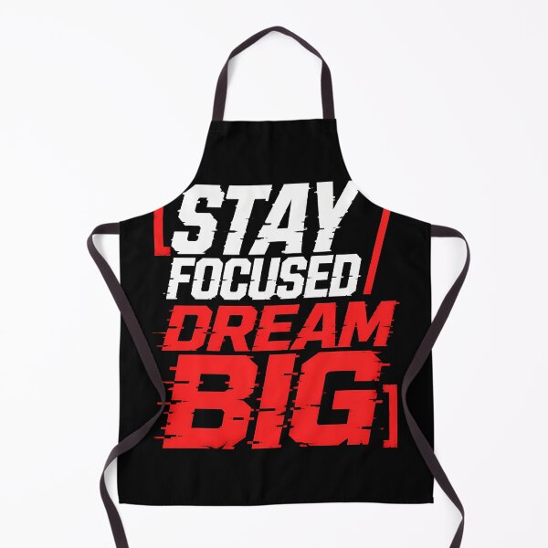 Item preview, Stay Focused Dream Big Motivational Glitch Typography designed and sold by Gaston Carroll.