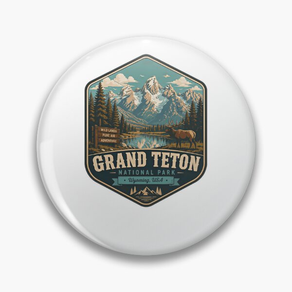 Item preview, Grand Teton National Park Wyoming USA Wild Lands Pure Air Adventure designed and sold by Simsimah26Parks.