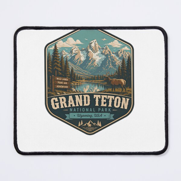 Item preview, Grand Teton National Park Wyoming USA Wild Lands Pure Air Adventure designed and sold by Simsimah26Parks.