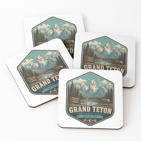 Item preview, Grand Teton National Park Wyoming USA Wild Lands Pure Air Adventure designed and sold by Simsimah26Parks.