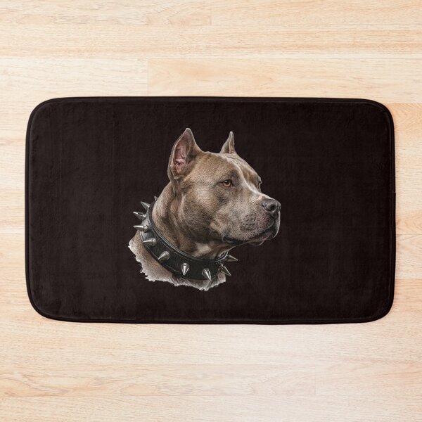 Item preview, Fierce Pitbull with Spiked Collar Graphic Art designed and sold by Angry Bunny Clinic.