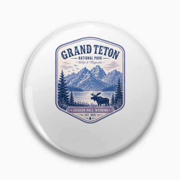 Item preview, Grand Teton National Park Wild & Majestic Jackson Hole Wyoming Est. 1929 Nature Explorer Travel Souvenir designed and sold by Simsimah26Parks.