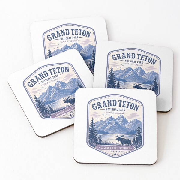 Item preview, Grand Teton National Park Wild & Majestic Jackson Hole Wyoming Est. 1929 Nature Explorer Travel Souvenir designed and sold by Simsimah26Parks.