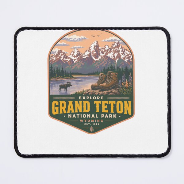 Item preview, Explore Grand Teton National Park Wyoming Est 1929 National Parks Hiking Outdoors Travel designed and sold by Simsimah26Parks.