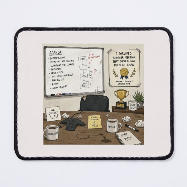 Item preview, I survived another meeting that should have been an email. designed and sold by CinemaChronik.