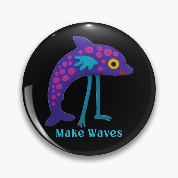 Item preview, Make Waves - Cute Whimsical Dolphin designed and sold by PatykArt.