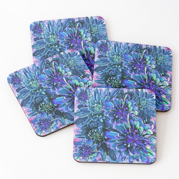 Item preview, Light Blue Chrysanthemums Background 2 designed and sold by nastiaart.