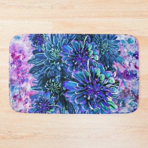 Item preview, Light Blue Chrysanthemums Background 2 designed and sold by nastiaart.