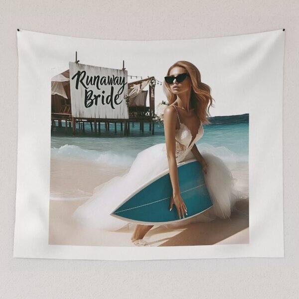 Item preview, Bachelorette Party Bride Surfboard Bungalow designed and sold by Voodoo Store Paranormal Collections.