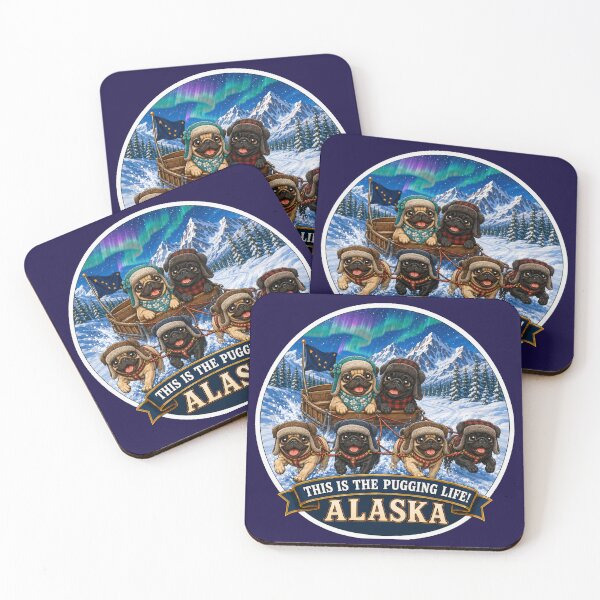 Item preview, This is the Pugging Life - PUG SLEDDING ALASKA designed and sold by MargaritaGRL.