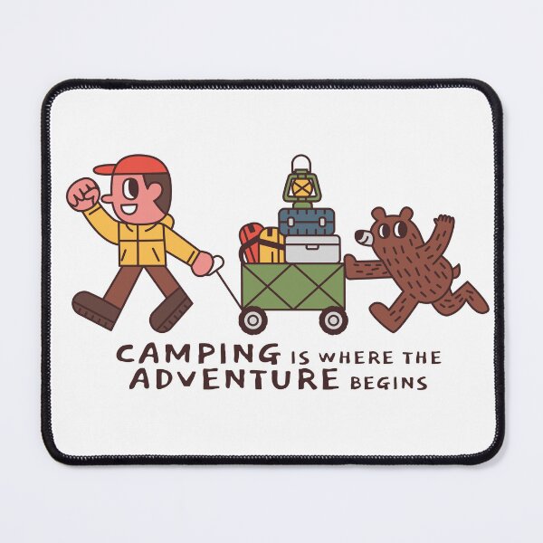 Item preview, Camping is where the adventure begins designed and sold by monkik.