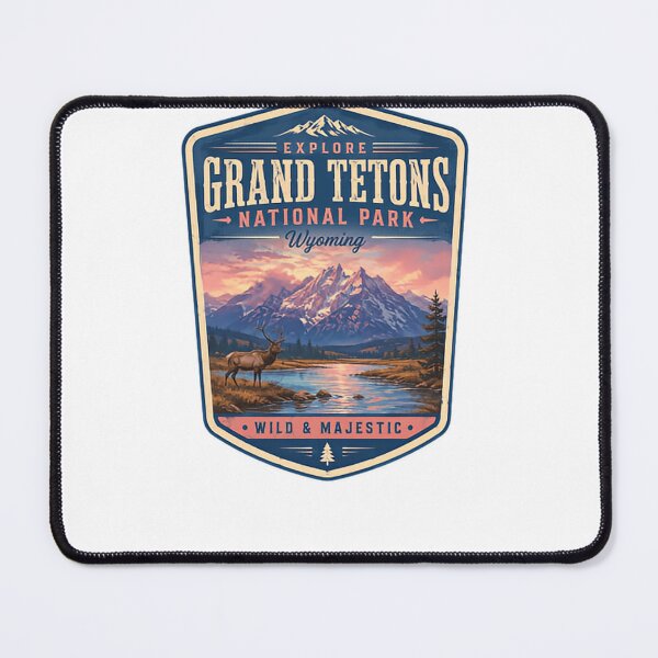 Item preview, Explore Grand Tetons National Park Wyoming Wild & Majestic Outdoors Travel Explorer designed and sold by Simsimah26Parks.