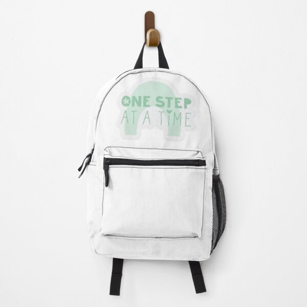 Item preview, One Step at a Time Motivational Quote Sticker | Minimalist Positive Aesthetic Design designed and sold by Shree shyam khatu ji.