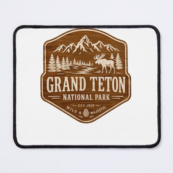 Item preview, Grand Teton National Park Est 1929 Wild Majestic Wyoming Travel Souvenir designed and sold by Simsimah26Parks.