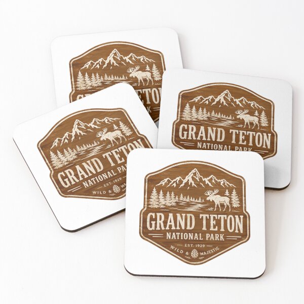 Item preview, Grand Teton National Park Est 1929 Wild Majestic Wyoming Travel Souvenir designed and sold by Simsimah26Parks.