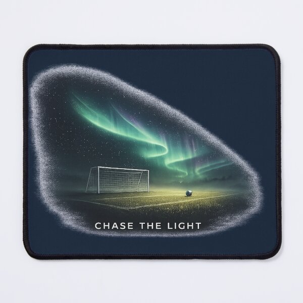 Item preview, Goal Under Aurora – Chase the Light | Northern Lights Football Soccer Premium Streetwear Graphic designed and sold by warlistop.