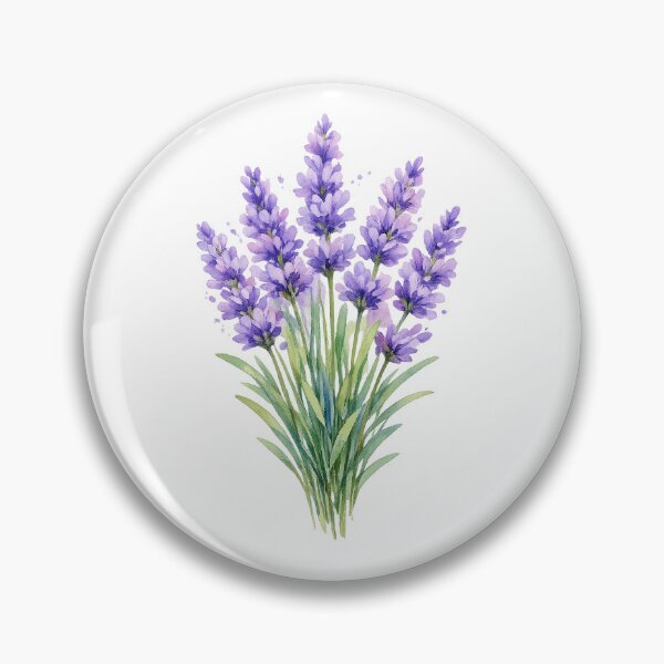 Item preview, Watercolor style lavender bouquet  designed and sold by lafataviola.